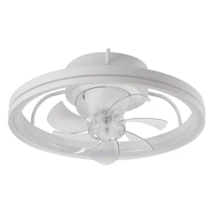 ventilador-techo-alemar-tom-led-motor-dc-7-aspas-11543 Ventilador de techo Alemar Tom blanco luz LED 48 cm