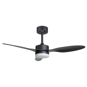 ventilador-techo-alemar-valcano-led-motor-dc-3-aspas-11541 Ventilador de techo Alemar Valcano negro luz LED 107 cm
