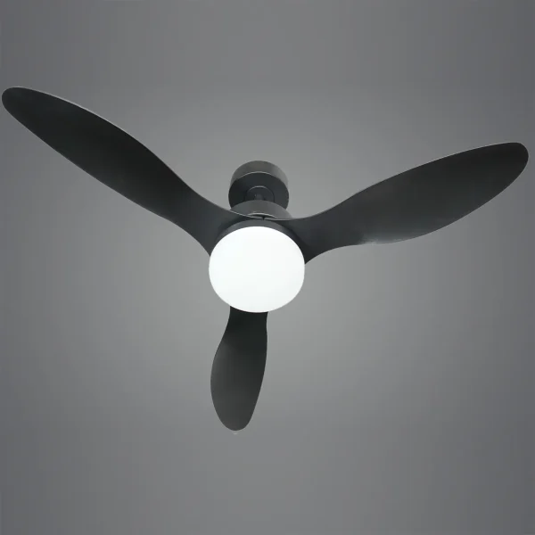 ventilador-techo-alemar-valcano-led-motor-dc-mando-negro-11541 Ventilador de techo Alemar Valcano negro luz LED 107 cm