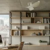 Ventilador Alemar Venice madera clara sin luz 97 cm