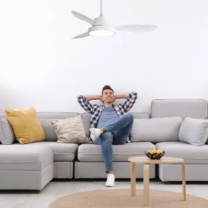 Ventilador de techo Lighted Nilo blanco luz Led