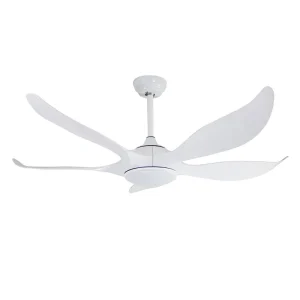 Ventilador de techo Cristalrecord Noro blanco con motor DC y luz LED