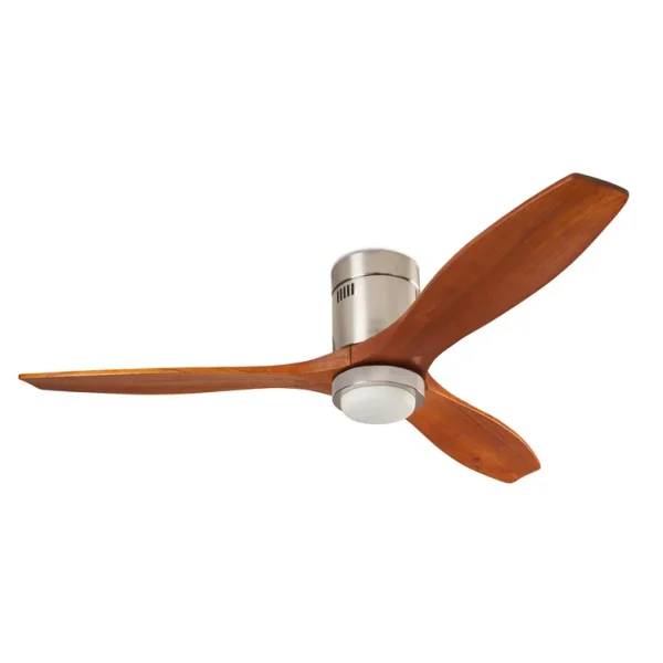 ventilador-techo-domotico-forlight-stem-sin-luz-3-aspas-madera-nogal-leds-c4-30-8644-81-92 Ventilador de techo Forlight Stem domótico níquel nogal LED 137 cm