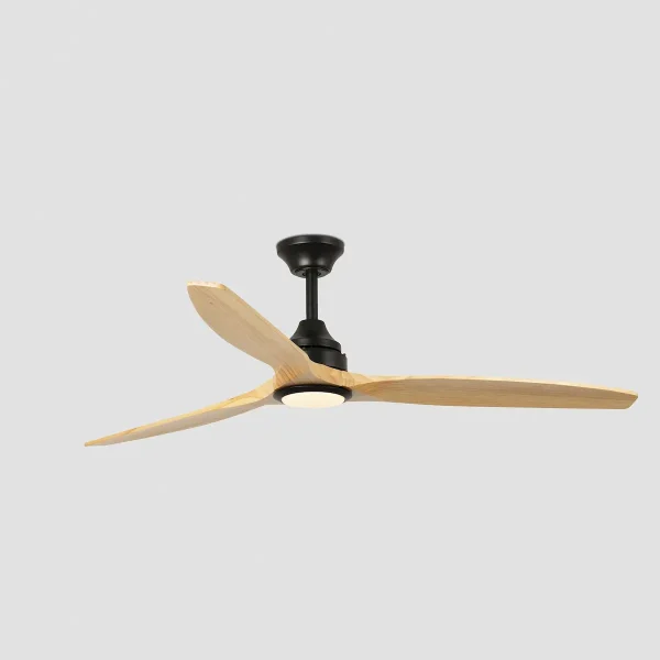 Ventilador de techo Faro Alo L Negro Pino Luz LED 152 cm