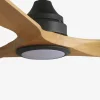 Ventilador de techo Faro Alo L Negro Pino Luz LED 152 cm