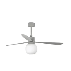 Ventilador de techo Faro Amelia Ball L Gris Luz LED 132 cm