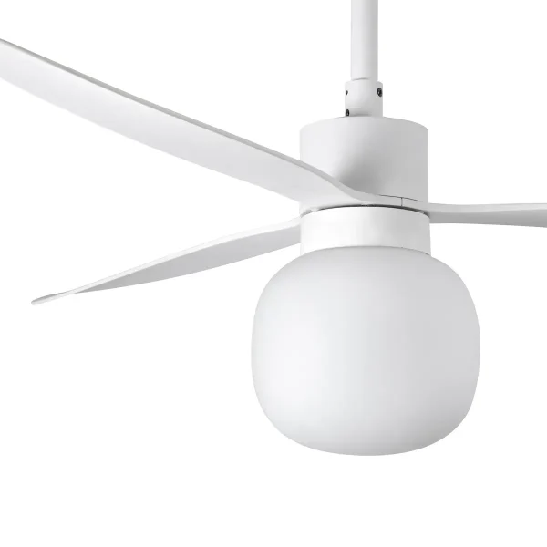 ventilador-techo-faro-amelia-ball-l-led-motor-dc-mando-blanco-337602w Ventilador de techo Faro Amelia Ball L Blanco Luz LED 132 cm