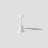ventilador-techo-faro-amelia-cone-l-led-mando-motor-dc-blanco-337601t Ventilador de techo Faro Amelia Cone L Blanco Luz LED 132 cm