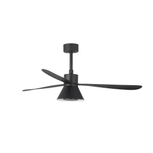 Ventilador de techo Faro Amelia Cone L Negro Luz LED 132 cm