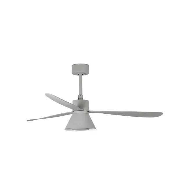 ventilador-techo-faro-amelia-cone-l-led-motor-dc-3-aspas-337621t Ventilador de techo Faro Amelia Cone L Gris Luz LED 132 cm