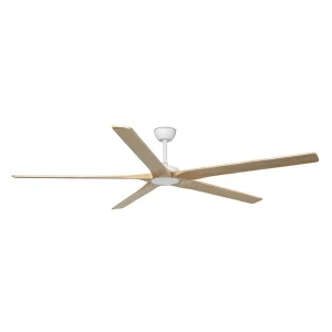 Ventilador de techo Faro Bigwood XL Blanco Pino Sin Luz 200 cm