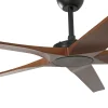 ventilador-techo-faro-bigwood-xl-sin-luz-motor-dc-mando-madera-negro-nogal-34190 Ventilador de techo Faro Bigwood XL Negro Nogal Sin Luz 200 cm