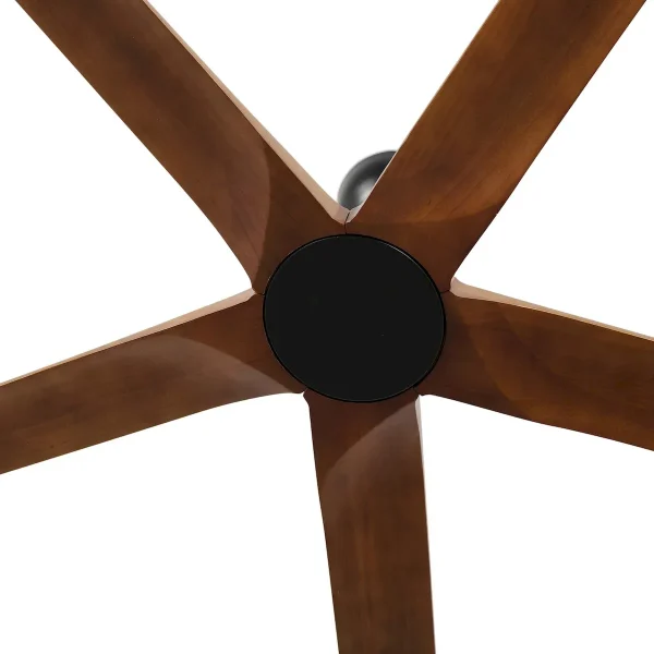 ventilador-techo-faro-bigwood-xl-sin-luz-motor-dc-negro-nogal-34190 Ventilador de techo Faro Bigwood XL Negro Nogal Sin Luz 200 cm