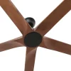 ventilador-techo-faro-bigwood-xxl-sin-luz-motor-dc-negro-nogal-34192 Ventilador de techo Faro Bigwood XXL Negro Nogal Sin Luz 240 cm