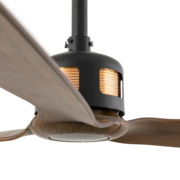 ventilador-techo-faro-copper-m-sin-luz-motor-dc-negro-nogal-33451 Ventilador de techo Faro Copper M Negro Nogal Sin Luz 128 cm