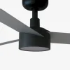 Ventilador de techo Faro Cruiser S Negro Aluminio Luz LED 106 cm