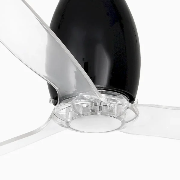 ventilador-techo-faro-eterfan-m-sin-luz-motor-dc-negro-brillo-32002 Ventilador Faro Eterfan M Negro brillo Transparente Sin Luz 128 cm