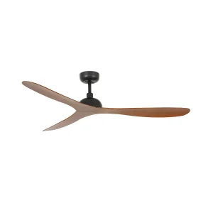 ventilador-techo-faro-gotland-m-sin-luz-motor-dc-3-aspas-nogal-33447 Ventilador de techo Faro Gotland M Negro Nogal Sin Luz 132 cm