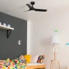 Ventilador de techo Faro Hey S Negro Luz LED 90 cm