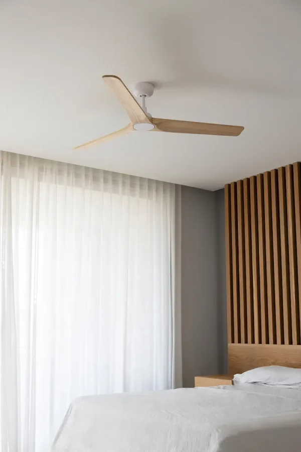 Ventilador de techo Faro Heywood L Blanco Pino Sin Luz 132 cm