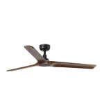 Ventilador de techo Faro Heywood L Negro Nogal Sin Luz 132 cm