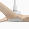 Ventilador de techo Faro Heywood L Blanco Pino Sin Luz 132 cm