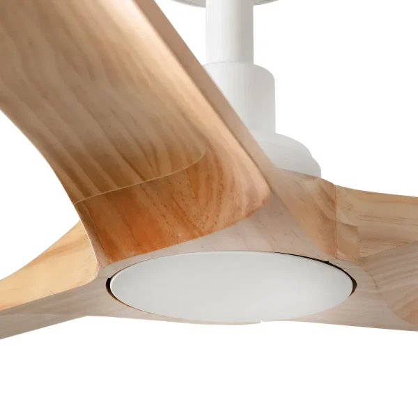 Ventilador de techo Faro Heywood L Blanco Pino Sin Luz 132 cm