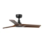 Ventilador de techo Faro Heywood S Negro Nogal Sin Luz 90 cm
