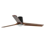 Ventilador de techo Faro Heywood-Tub L Negro Nogal Luz LED 132 cm
