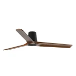 Ventilador de techo Faro Heywood-Tub L Negro Nogal Sin Luz 132 cm
