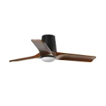 Ventilador de techo Faro Heywood-Tub S Negro Nogal Luz LED 90 cm