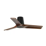 Ventilador de techo Faro Heywood-Tub S Negro Nogal Sin Luz 90 cm