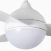 ventilador-techo-faro-hvar-s-led-motor-dc-3-aspas-34300 Ventilador de techo Faro Hvar S Blanco Luz LED 97 cm