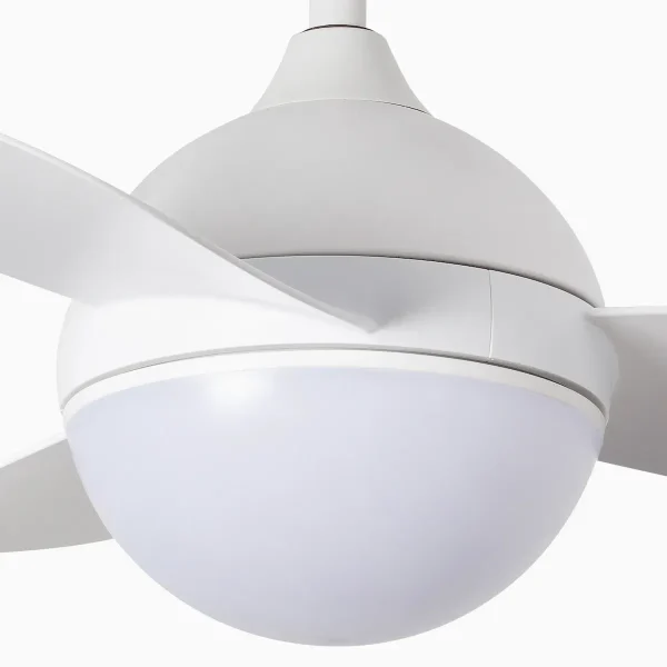 ventilador-techo-faro-hvar-s-led-motor-dc-3-aspas-34300 Ventilador de techo Faro Hvar S Blanco Luz LED 97 cm