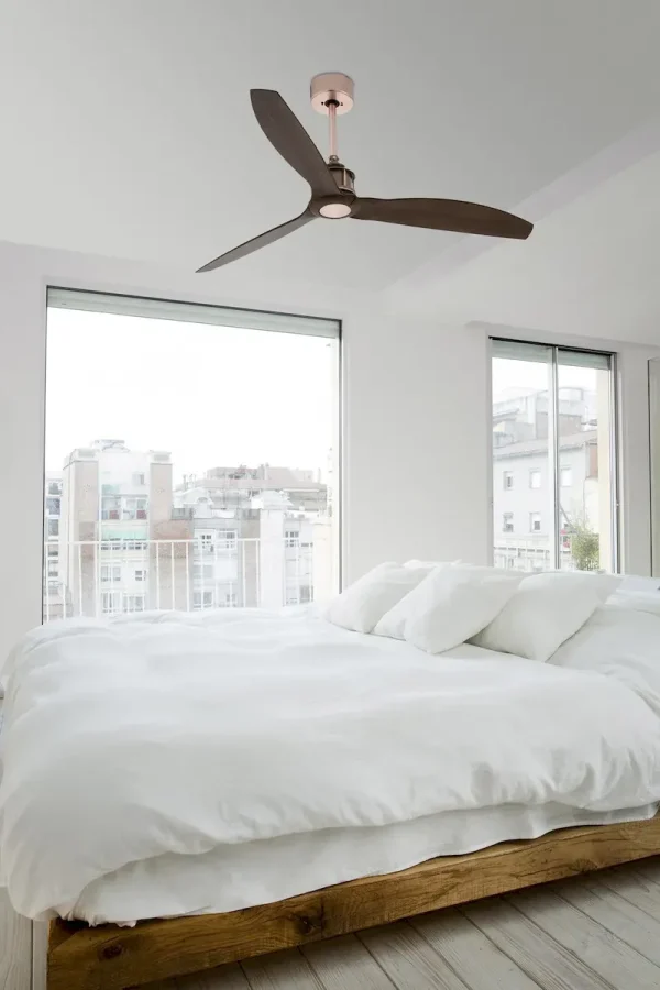 Ventilador de techo Faro Just Fan M Cobre Nogal Sin Luz 128 cm