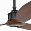 Ventilador de techo Faro Just Fan M Negro Nogal Sin Luz 128 cm