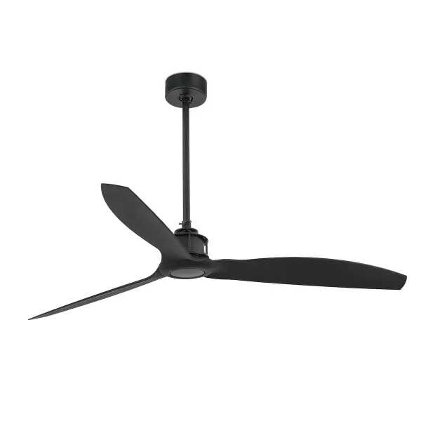 Ventilador de techo Faro Just Fan M Negro Negro Sin Luz 128 cm