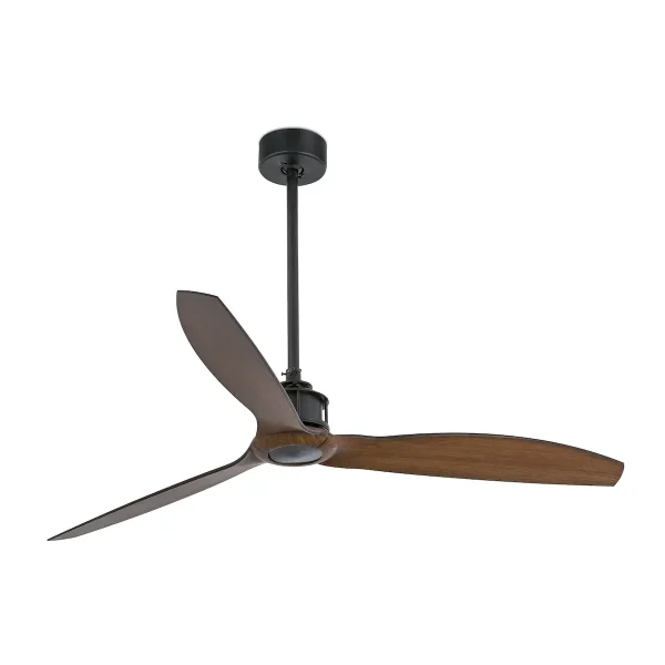 Ventilador de techo Faro Just Fan M Negro Nogal Sin Luz 128 cm