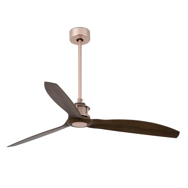 Ventilador de techo Faro Just Fan M Cobre Nogal Sin Luz 128 cm