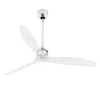 Ventilador Faro Just Fan M Cromo brillo Transparentes Sin Luz 128 cm