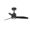Ventilador de techo Faro Just Fan S Negro Luz LED 81 cm