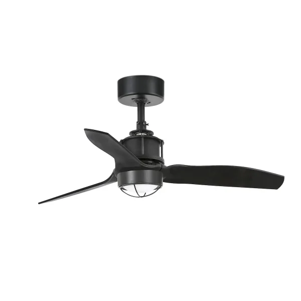 Ventilador de techo Faro Just Fan S Negro Luz LED 81 cm