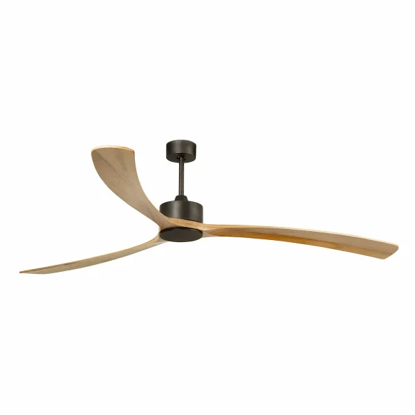 ventilador-techo-faro-kauai-xxl-sin-luz-motor-dc-3-aspas-madera-pino-34200a Ventilador de techo Faro Kauai XXL Marron Pino Sin Luz 233 cm