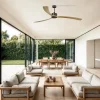 ventilador-techo-faro-kauai-xxl-sin-luz-motor-dc-mando-madera-marron-pino-34200a Ventilador de techo Faro Kauai XXL Marron Pino Sin Luz 233 cm