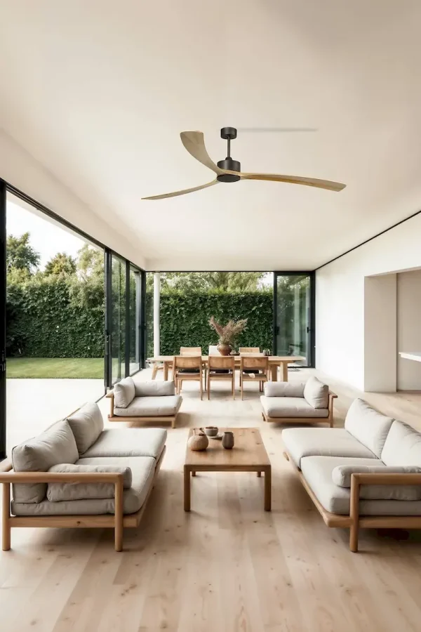 ventilador-techo-faro-kauai-xxl-sin-luz-motor-dc-mando-madera-marron-pino-34200a Ventilador de techo Faro Kauai XXL Marron Pino Sin Luz 233 cm