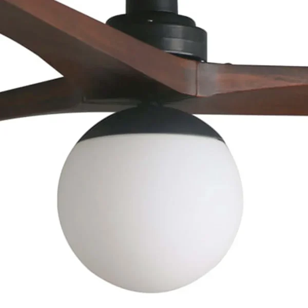 Ventilador de techo Faro Klim L Negro Nogal Con Luz 150 cm