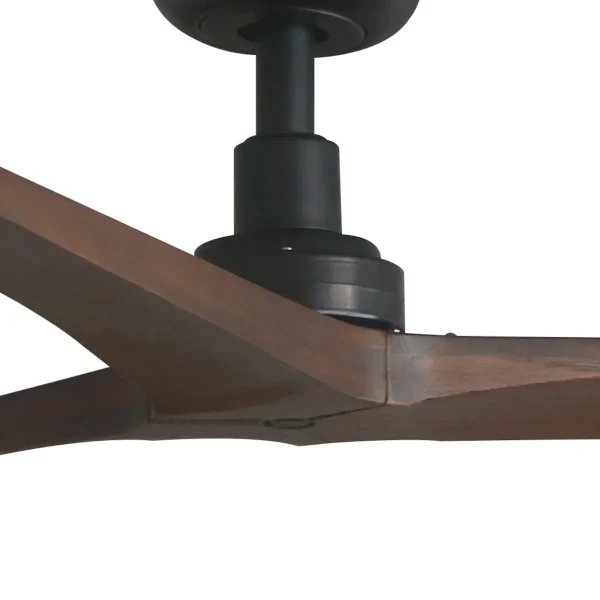 Ventilador de techo Faro Klim L Negro Nogal Sin Luz 150 cm