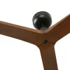 Ventilador de techo Faro Klim L Negro Nogal Sin Luz 150 cm