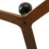 Ventilador de techo Faro Klim M Negro Nogal Sin Luz 125 cm