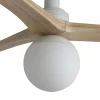Ventilador de techo Faro Klim S Blanco Pino Con Luz 92,5 cm